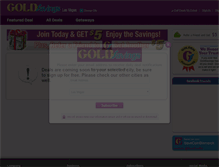 Tablet Screenshot of goldsavings.com